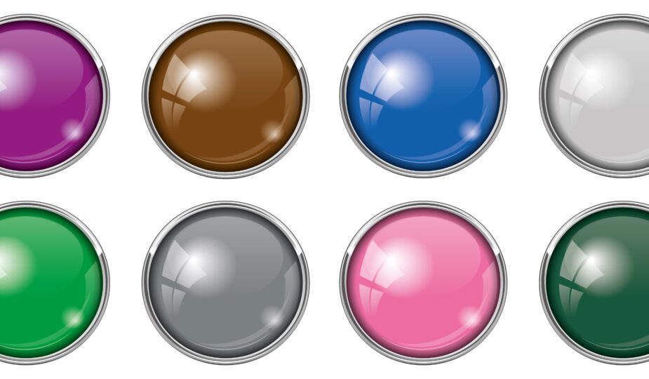 Verschiedene Buttons in allen Farben